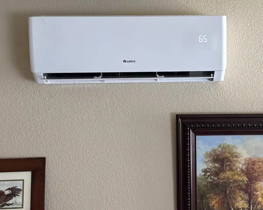 mini split installed in Denver home